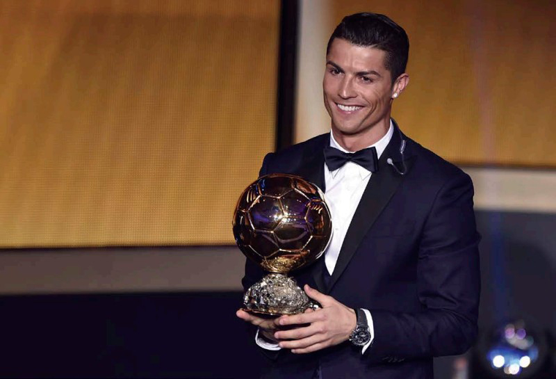 Ronaldo received the Ballon dOr in 2014 the award given out for the best - photo 3