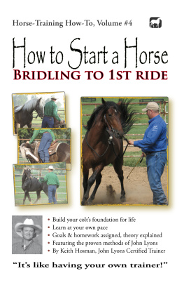 Keith Hosman How to Start a Horse