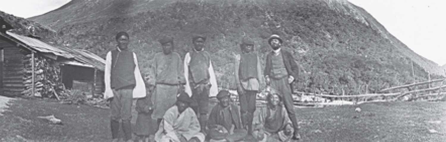 The only known image of Alexander Kellas together with his sherpas Taken at - photo 3