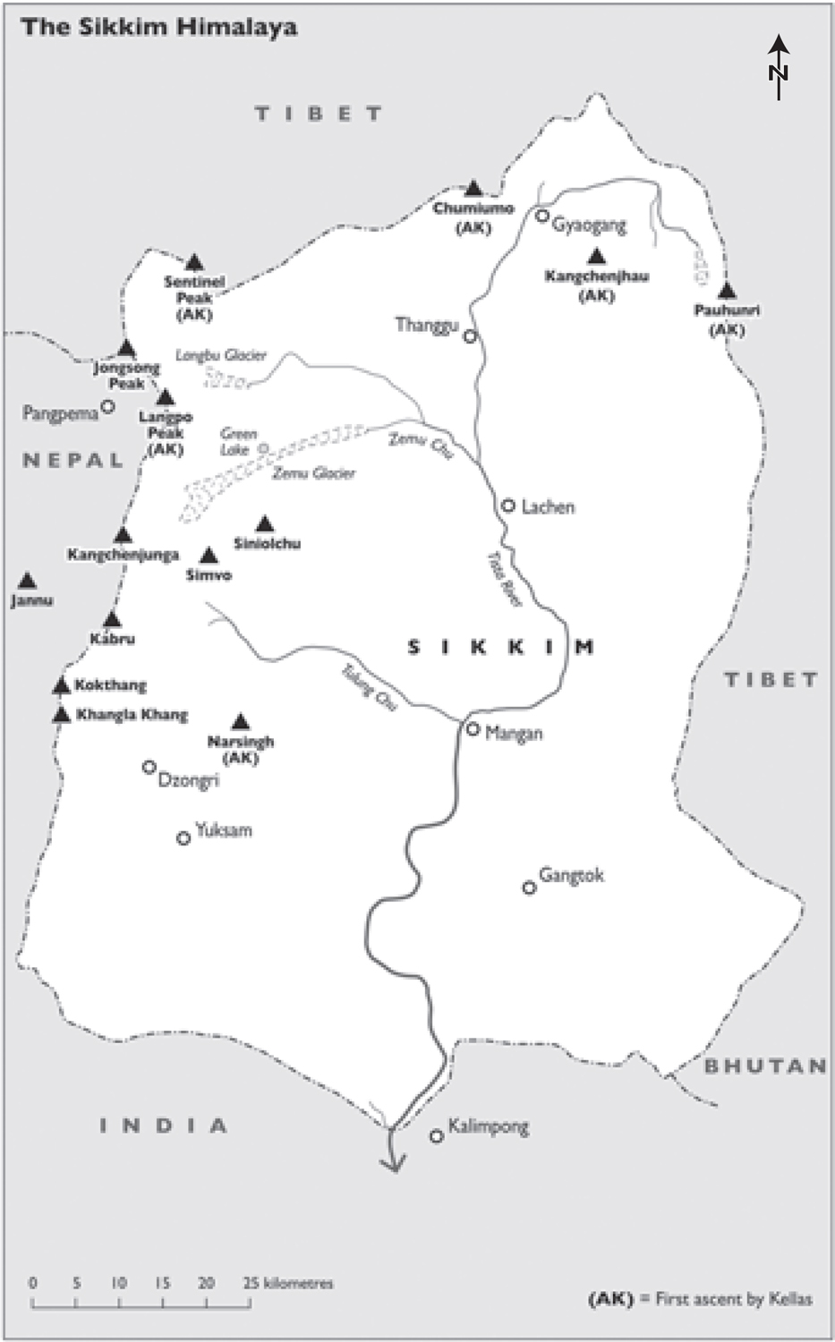 Map 3 Sikkim India Map 4 Garhwal India Map 5 The Kamet Glacier 1920 - photo 7