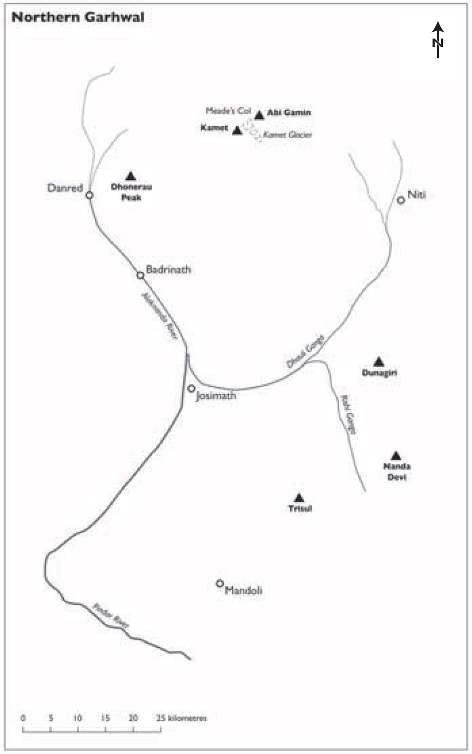 Map 4 Garhwal India Map 5 The Kamet Glacier 1920 Laltan Khan Map 6 - photo 8