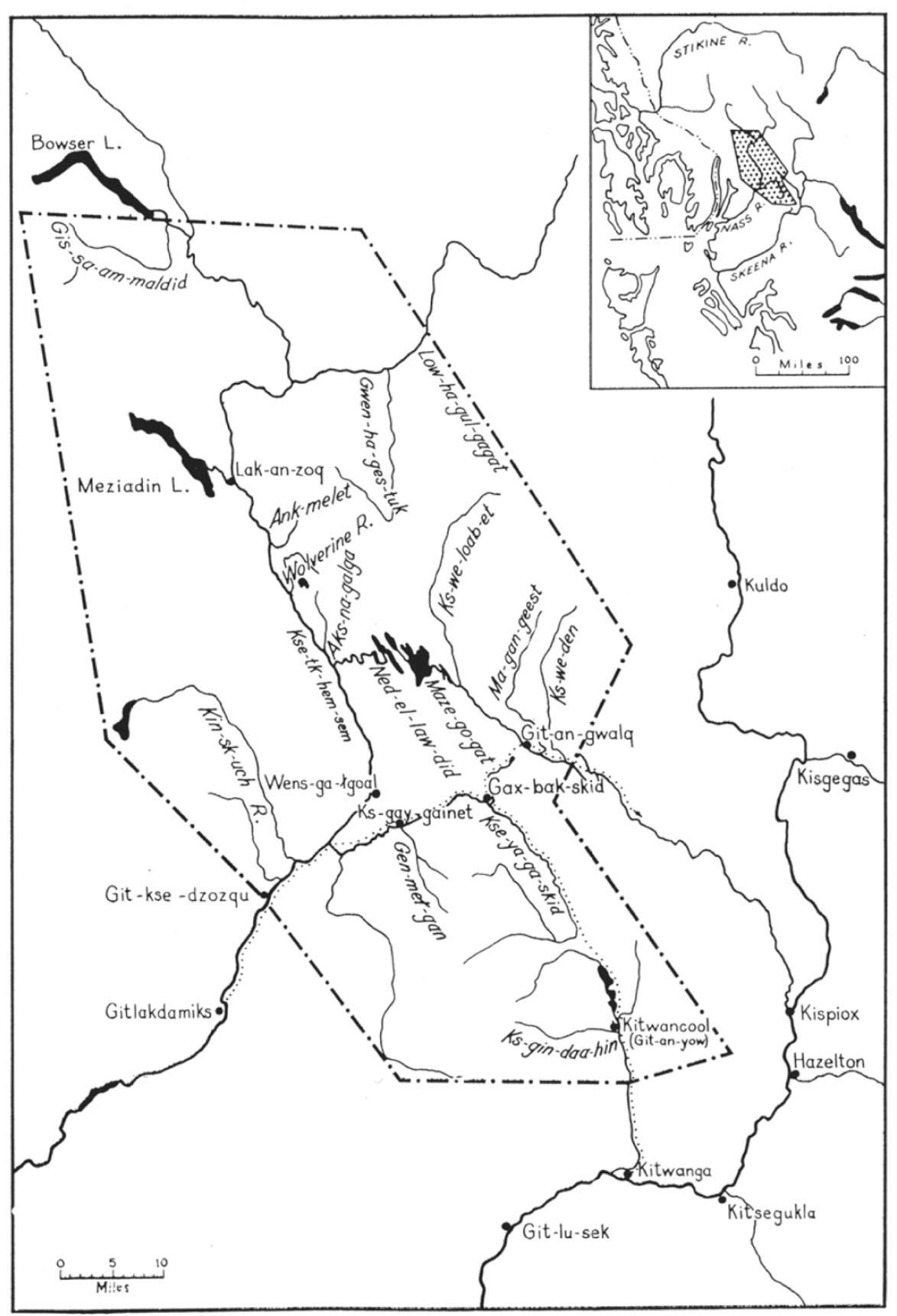 THE TERRITORIES OF THE KITWANCOOL FRED GOOD NEAS-A-GA-NAWS MAP UNDATED - photo 5