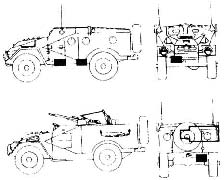 BTR-40 Type 4-wheel drive command andreconnaissance vehicle Variants K model - photo 5