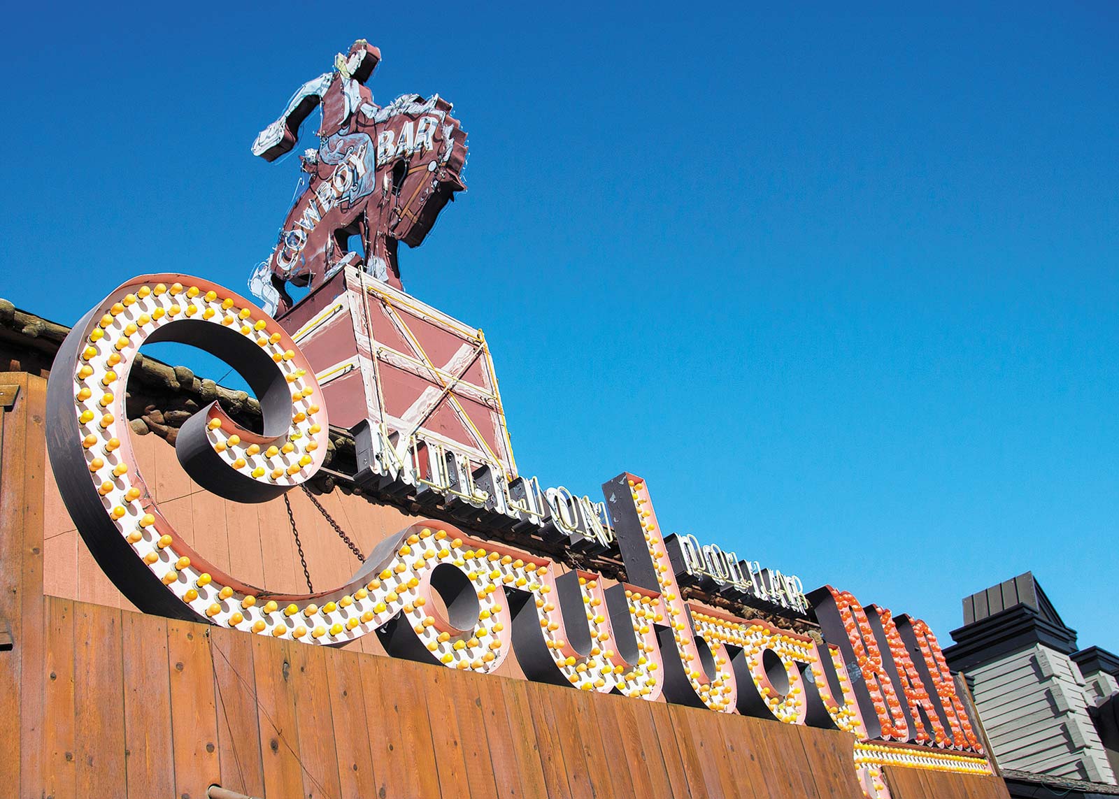 Million Dollar Cowboy Bar Jackson Hole Embodied by the bucking bronco on its - photo 8