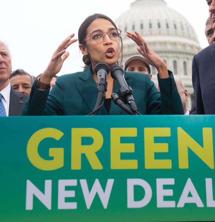 US representative Alexandria Ocasio-Cortez talks about the Green New Deal - photo 8