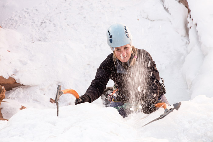 There is always finesse in ice climbing but there is also unapologetic - photo 4