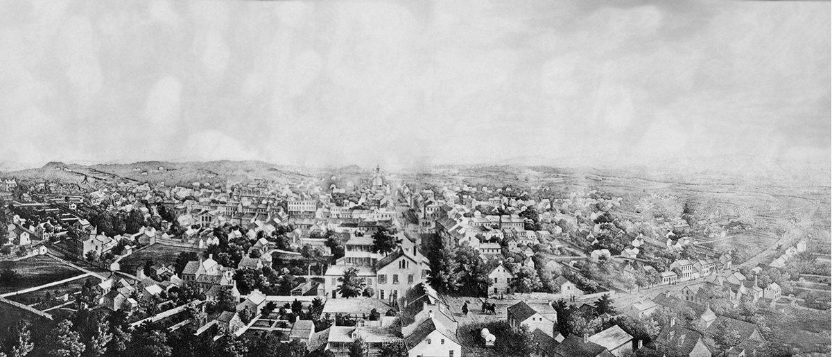 Pictured above is an artists aerial rendition of Hagerstown viewed from the - photo 6
