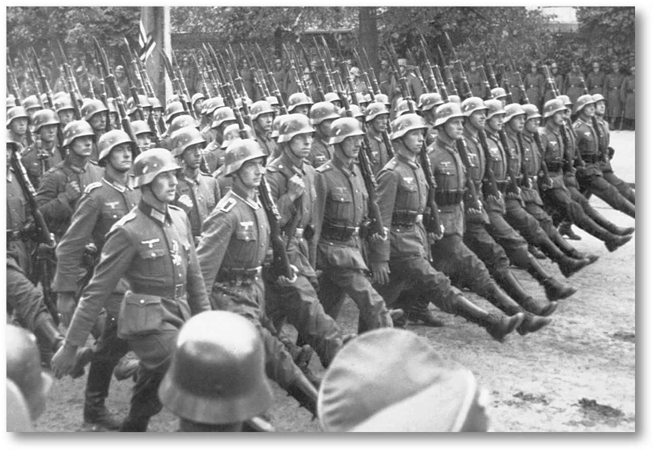 German soldiers marched in a victory parade after the invasion of Poland - photo 4