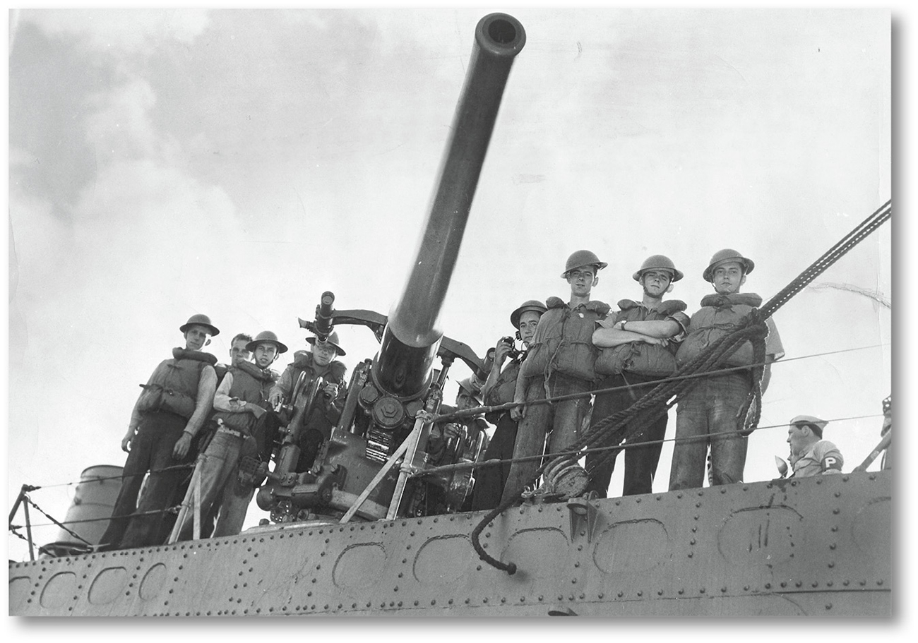 Sailors on the USS Ward a destroyer fired the first American shot in the - photo 4