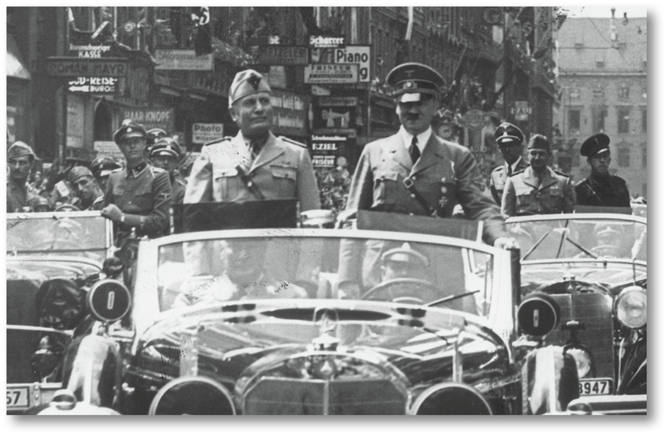 Hitler right welcomed Mussolini to Germany in June 1940 In 1938 Hitler began - photo 4