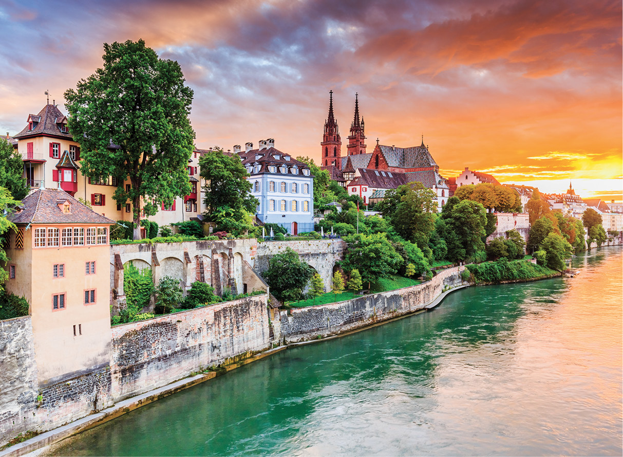 The red-brick spires of 1000-year-old Basler Mnster dominate the skyline of - photo 7