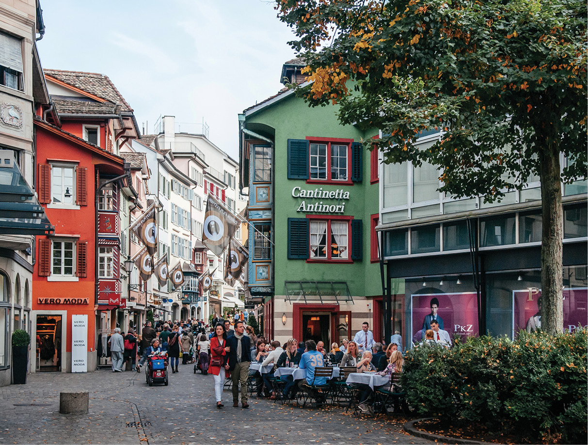 Zurichs Altstadt Old Town is a pristinely preserved historic quarter - photo 8