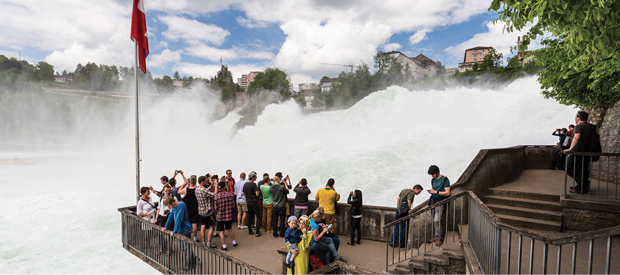 One of the biggest and most celebrated waterfalls in Europe Rheinfall or - photo 12