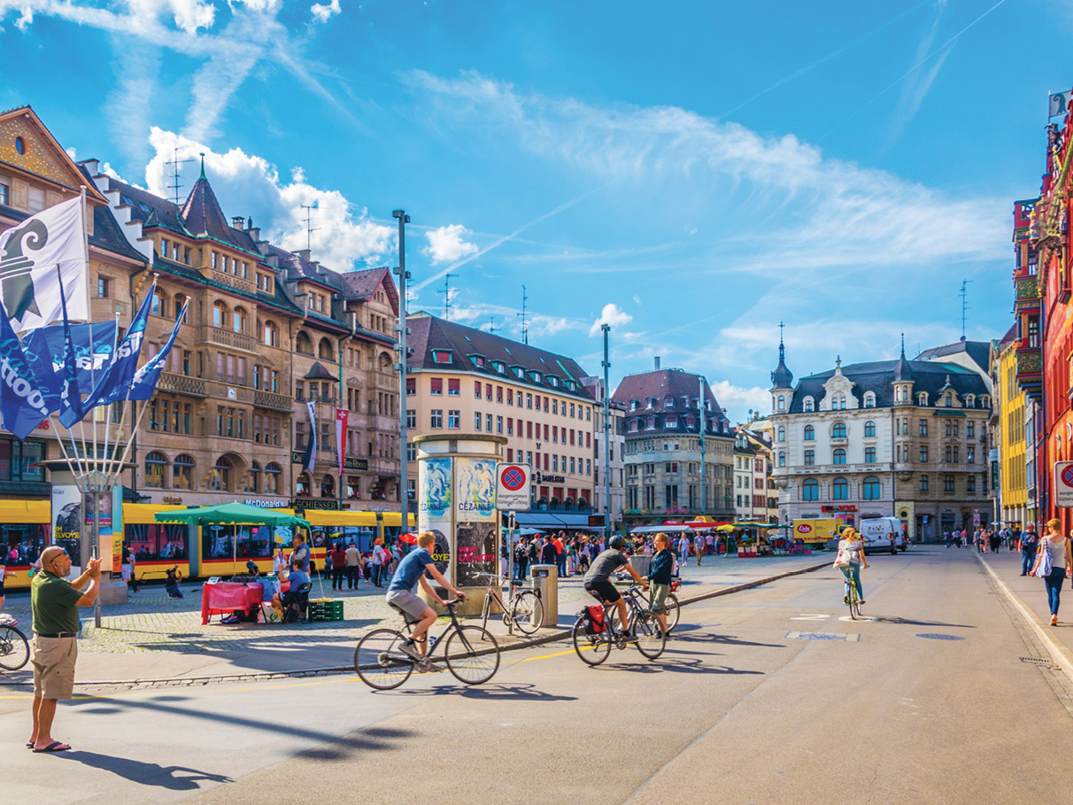 One of Basels two main squares Marktplatz is the site of the Rathaus or - photo 14