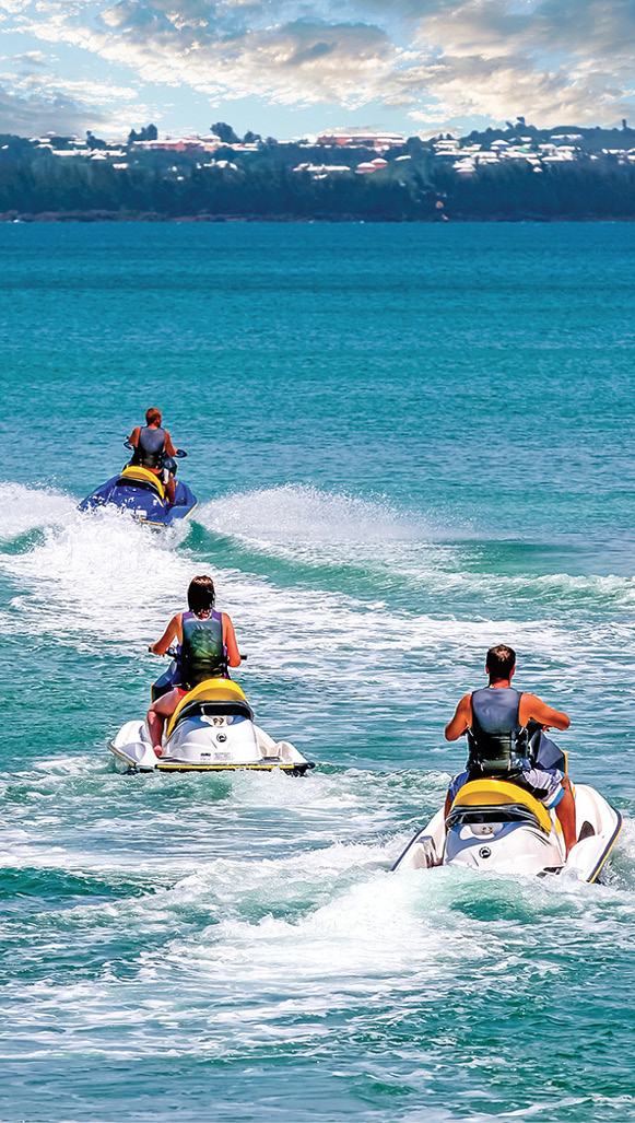 A small fleet of jet skiers Stained-glass window from the cathedral - photo 22