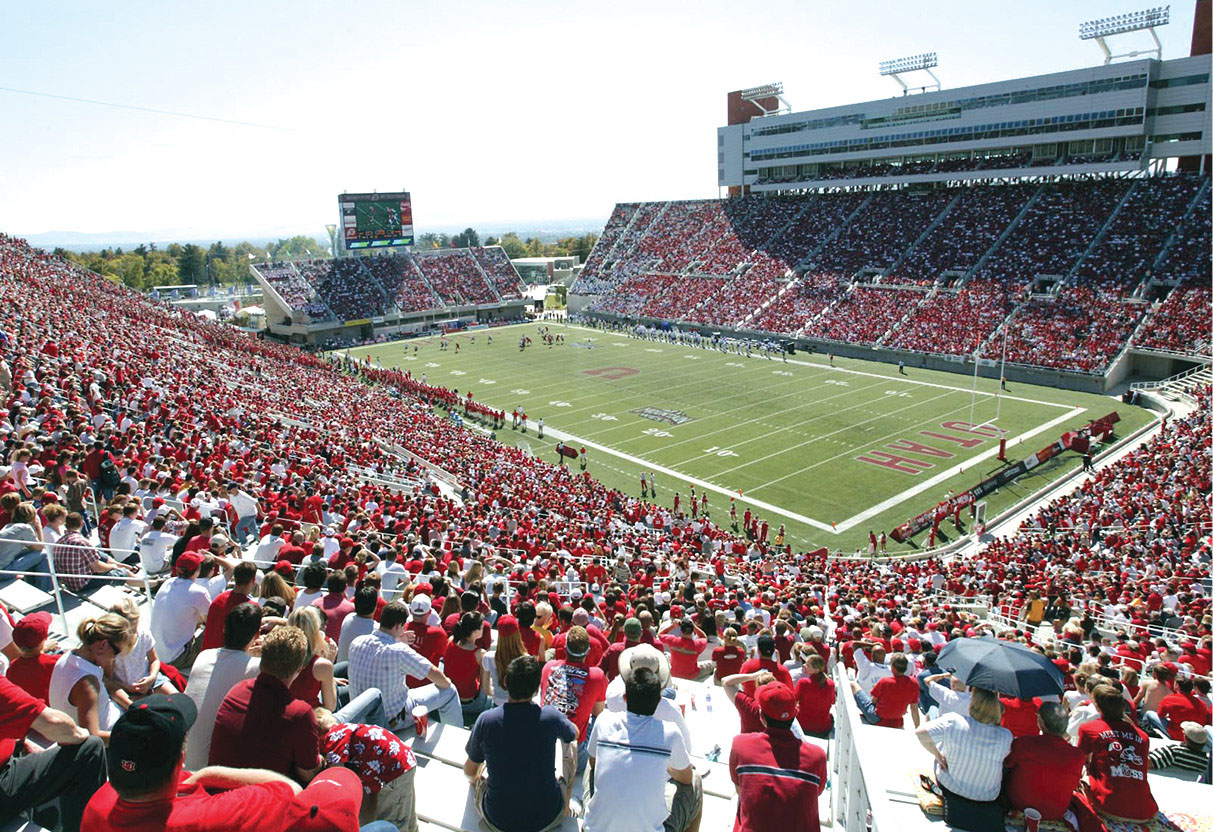 Eccles Stadium is the home of the University of Utah Utes part of the Pac-12 - photo 15