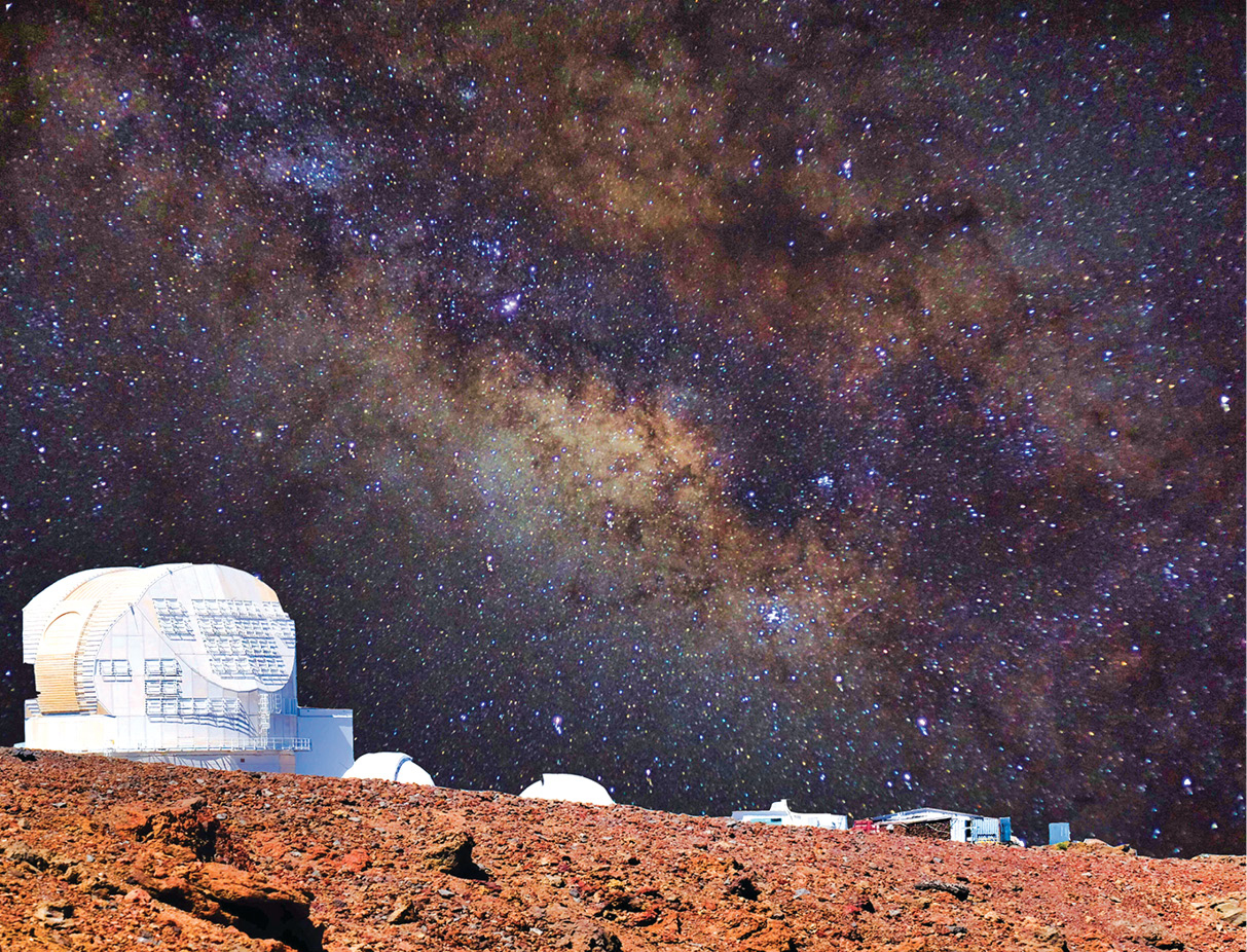 A starry night sky overlooks the observatories at Haleakala the islands - photo 8