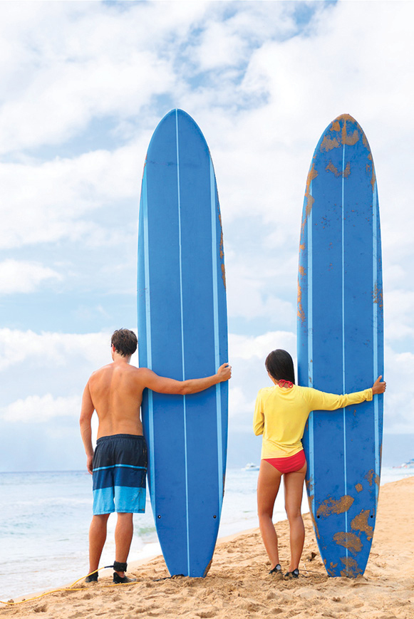 Budding young surfers at surf camp on Mauis Kaanapali Beach See The - photo 17