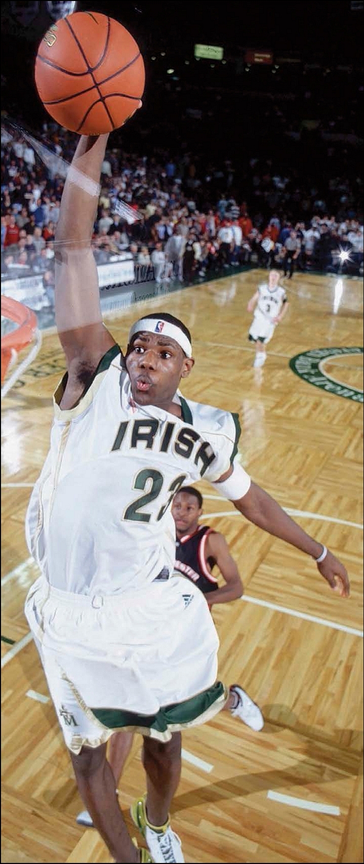 LeBron goes for a slam dunk while playing for St Vincent-St Mary High School - photo 6