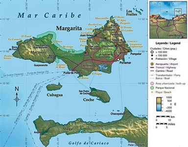 Figura I2 Mapa de Margarita Coche y Cubagua Creative Commons El Valle del - photo 2