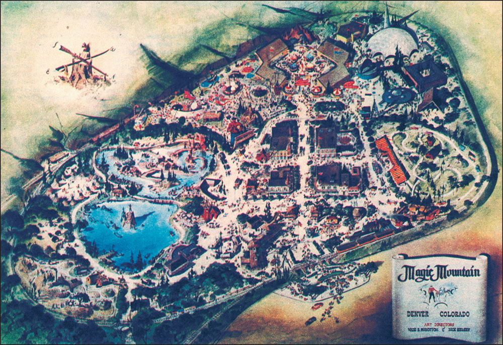 Following Disneylands lead Magic Mountain designers drew this birds-eye - photo 2