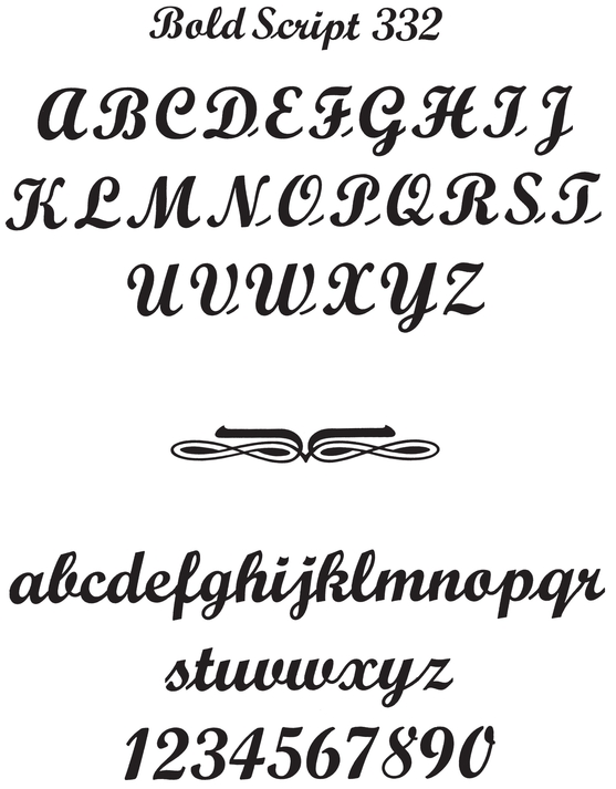 Bold Script Alphabets - photo 14