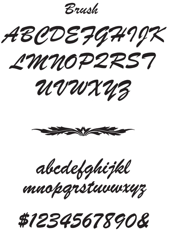 Bold Script Alphabets - photo 20