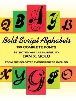 Dan X. Solo Bold Script Alphabets