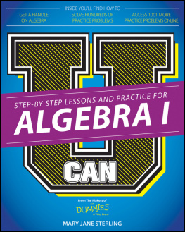 Mary Jane Sterling - U Can: Algebra I For Dummies