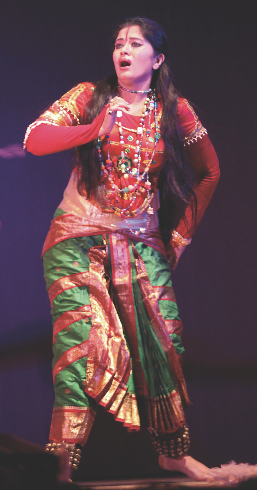 Sudha Chandran on stage in 2010 The actor Sudha Chandran is sometimes called - photo 5