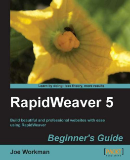 Joe Workman - RapidWeaver 5 Beginners Guide