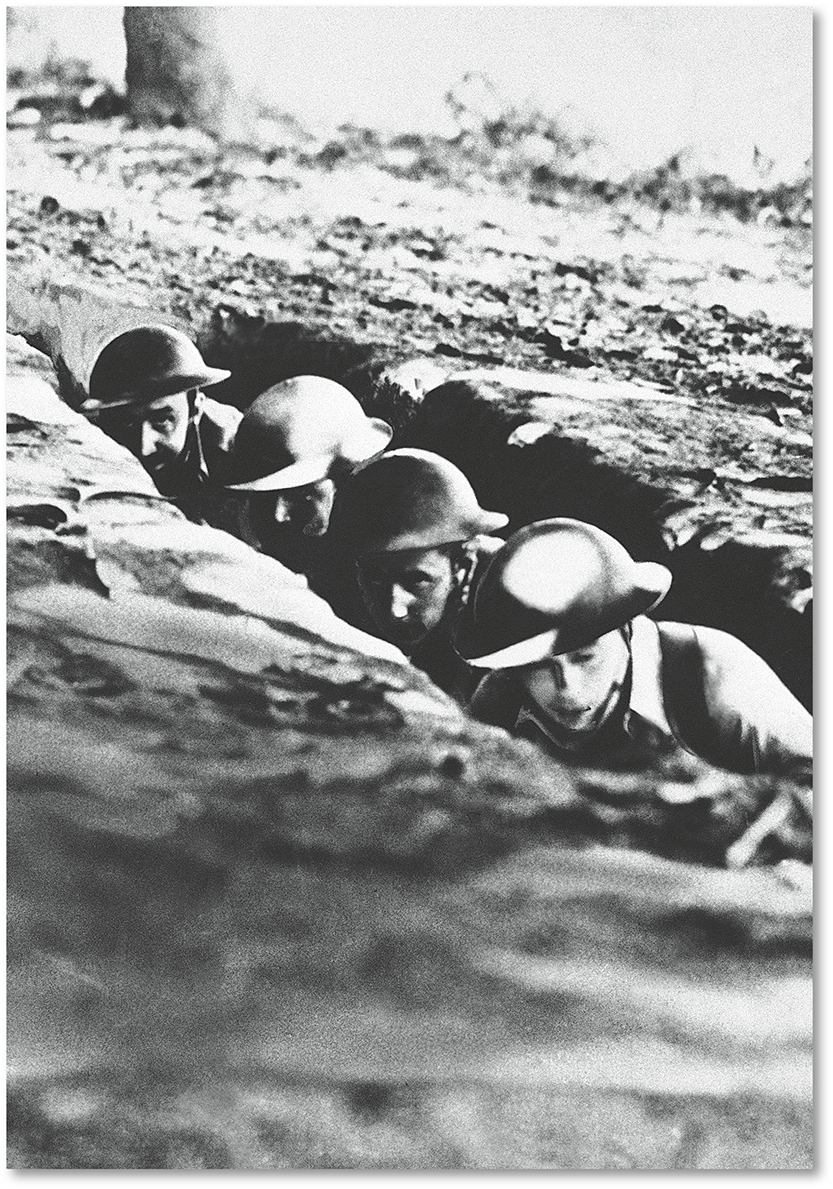 US soldiers ducked for cover in a foxhole as the Japanese attacked on the - photo 6