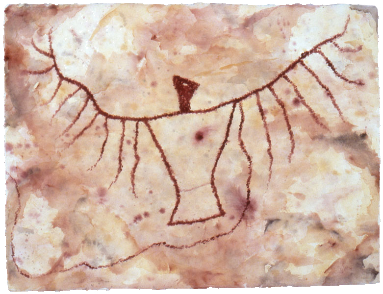 Flight watercolor painting Geri Schrab The rock art sites reflect this - photo 2