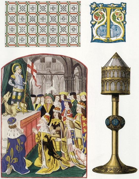 The Sovereigns of Europe Worshiping St George 15th century Knights - photo 32