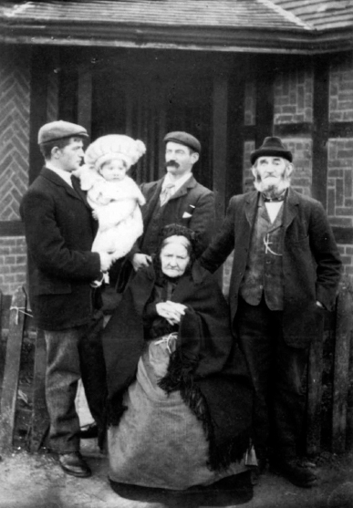 The Fleckney family photographed in 1905 had five generations alive at the - photo 2