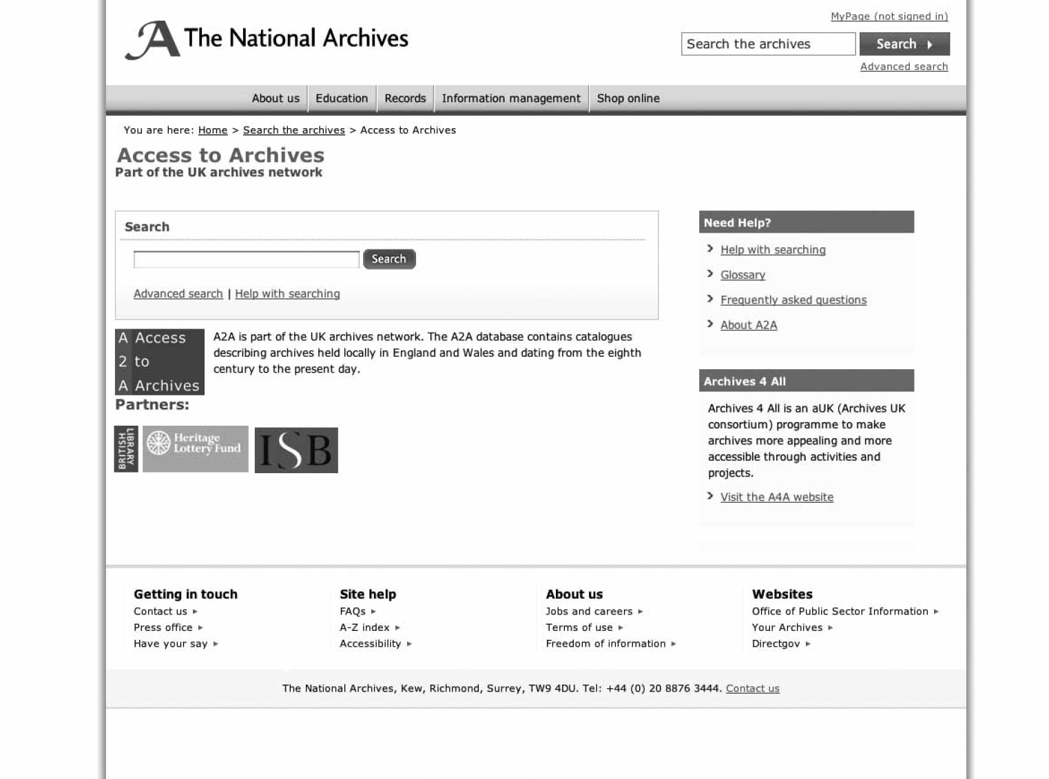 The National Archives website wwwnationalarchivesgovuk contains the Access - photo 10