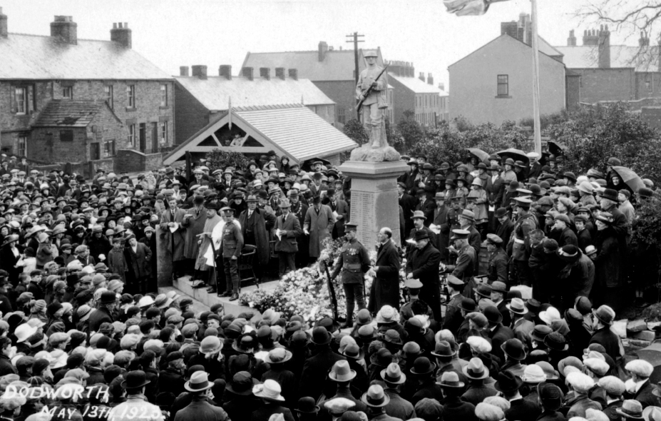 Unveiling of the war memorial in Dodworth Barnsley on 13 May 1923 A - photo 15