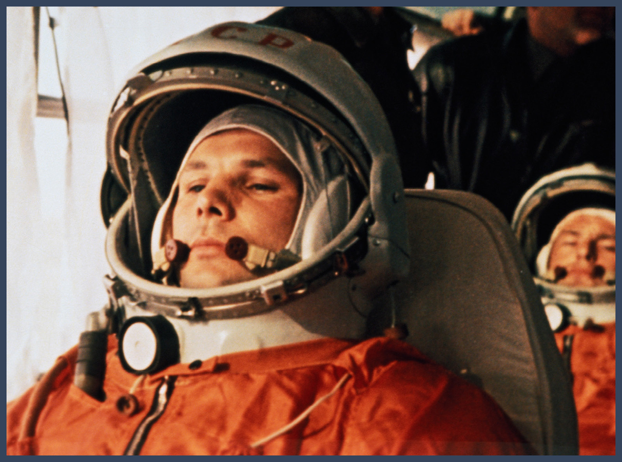 Yuri Gagarin front Less than a month later on May 5 1961 millions of - photo 3