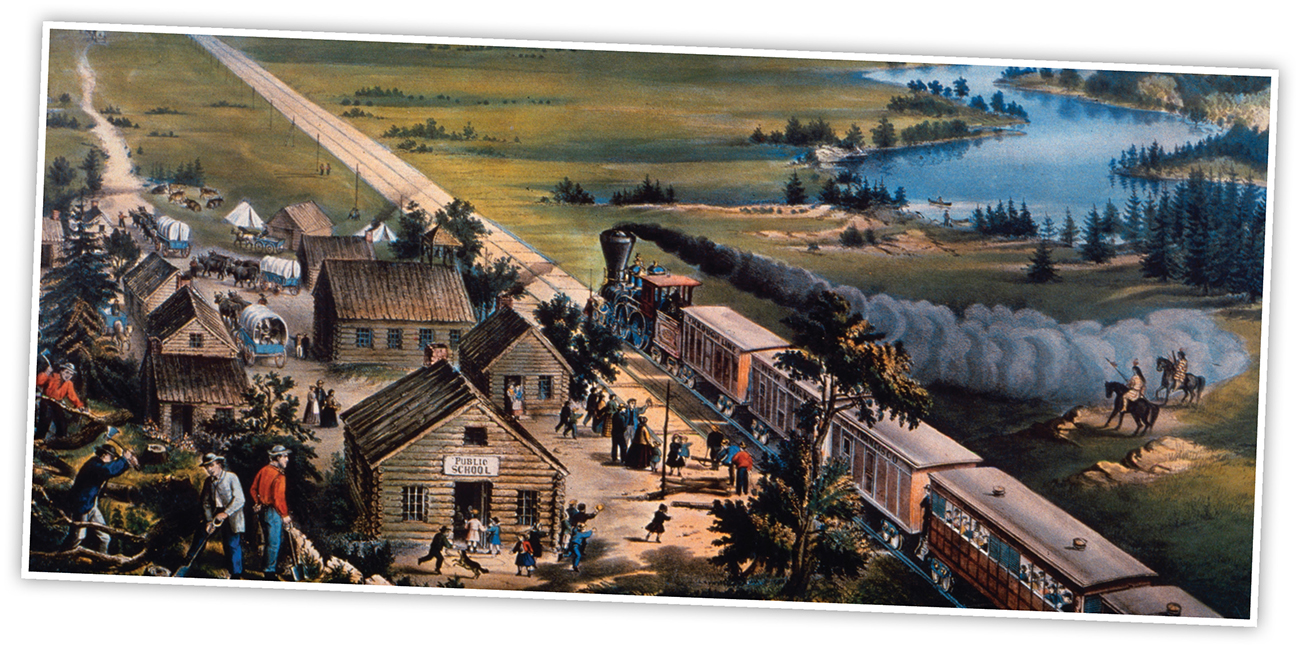 Americans built towns and railroads as they moved west But Americans arent the - photo 6