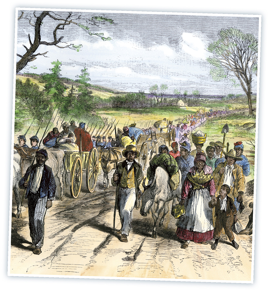 Freed blacks headed for Union territory after the Emancipation Proclamation in - photo 7