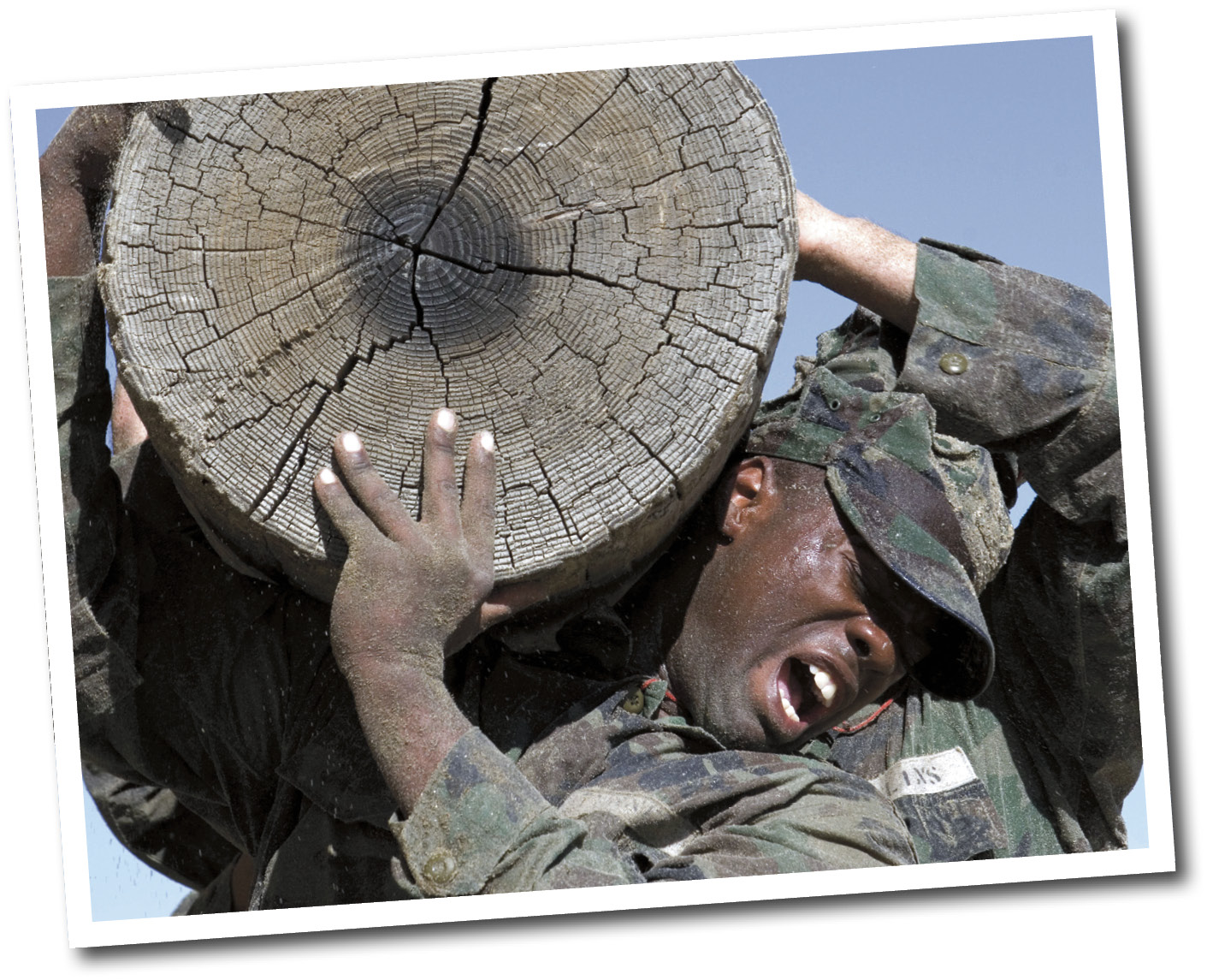 Navy SEAL training includes carrying huge logs Each group has its own - photo 4