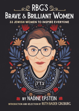 Nadine Epstein RBGs Brave & Brilliant Women: 33 Jewish Women to Inspire Everyone