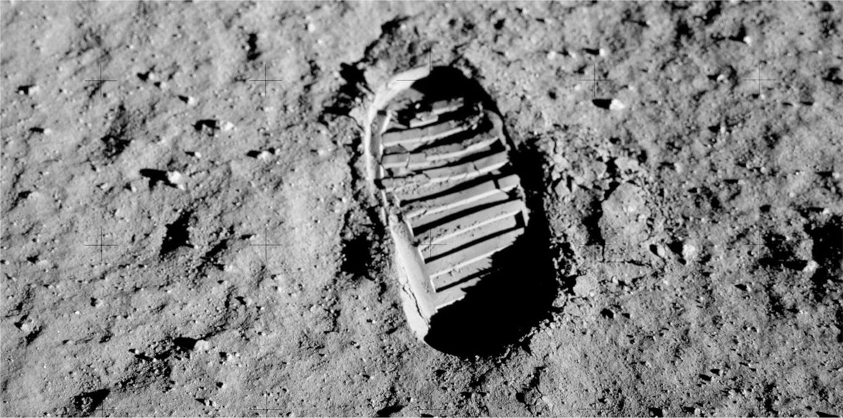 Bootprint on the moon Garbage can even be found out of this world During the - photo 7