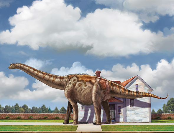 This dinosaur was as big as a house longer than three buses and as heavy as - photo 18