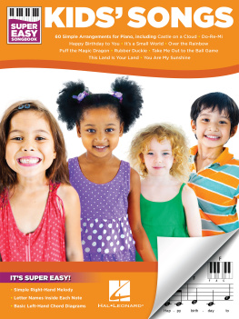 Hal Leonard Corp. Kids Songs--Super Easy Songbook