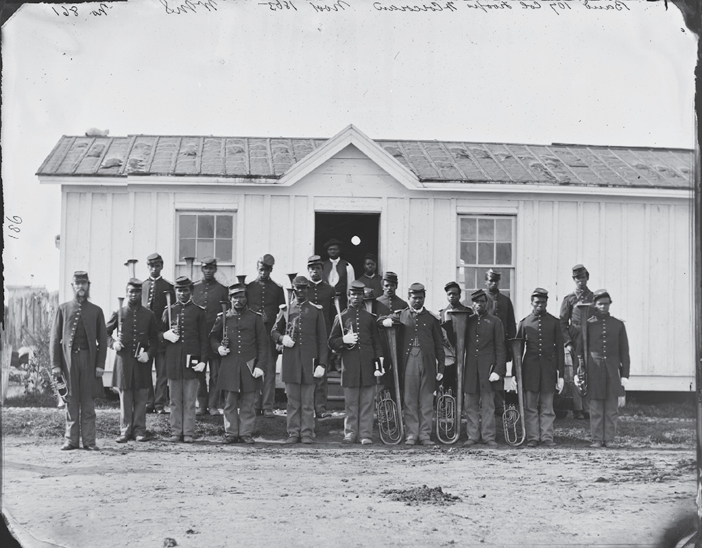 The band of the 107th US Colored Infantry African American troops helped - photo 3