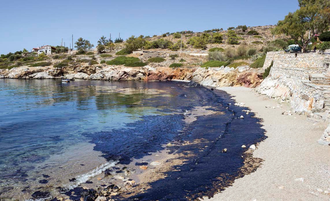 Oil spills such as the one shown here kill plants and animals and if the oil - photo 2