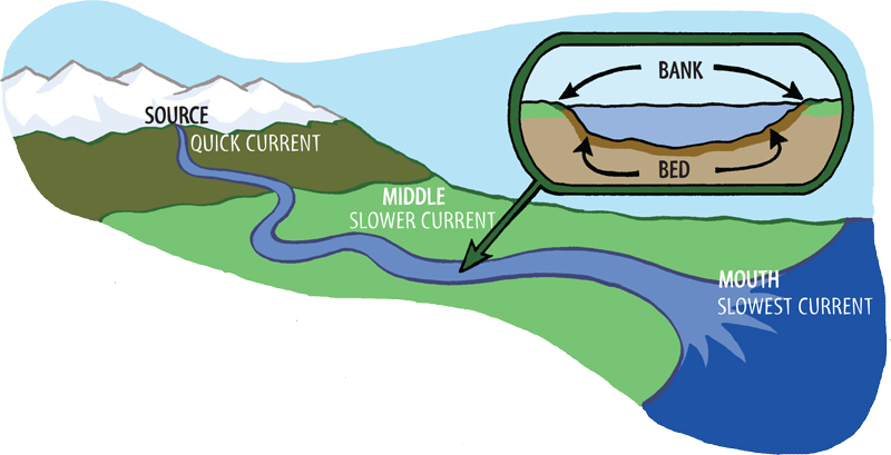 WORDS TO KNOW waterline the line where a river or streams water meets the - photo 7