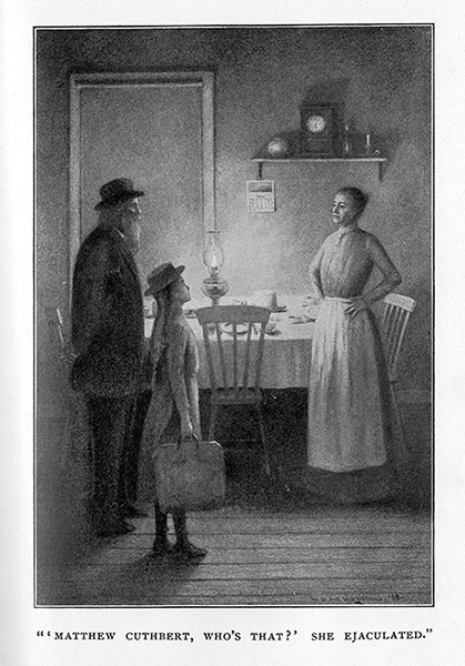 Matthew Cuthbert says the astonished Marilla whos that Illustration by M A - photo 7
