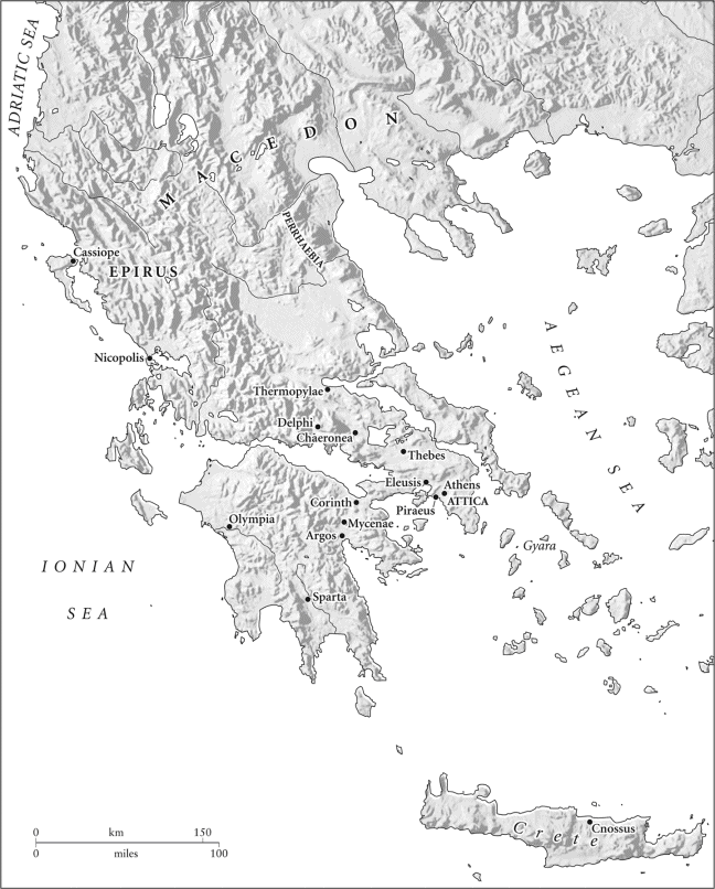 Map of Greece by Andrs Bereznay Introduction Four great expositors of Stoicism - photo 3